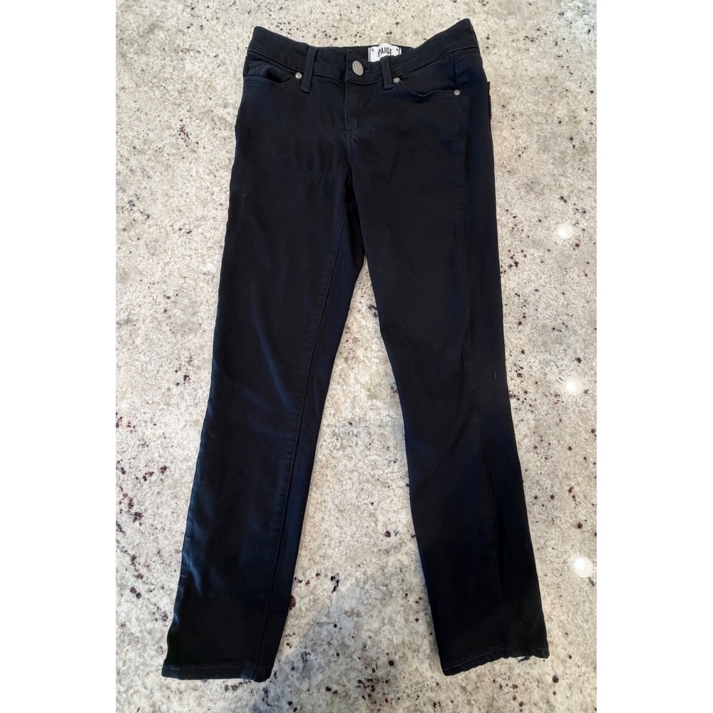 Paige Verdugo Crop Black Skinny Jeans Size 26